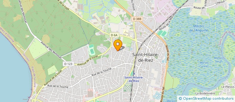 localisation de l'entreprise MONSIEUR OLIVIER HUARD  SAINT-HILAIRE-DE-RIEZ