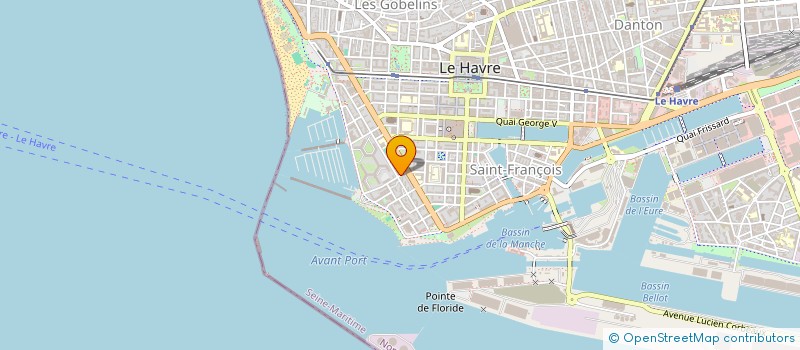 localisation de l'entreprise MONSIEUR OLIVIER HUBERT à LE HAVRE