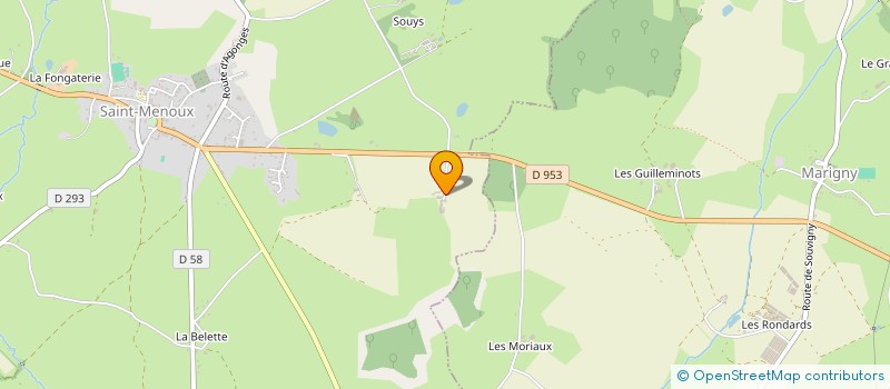 localisation de l'entreprise MONSIEUR OLIVIER HUE  SAINT-MENOUX