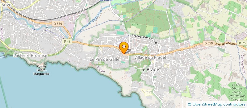 localisation de l'entreprise MONSIEUR OLIVIER HUOT  LE PRADET