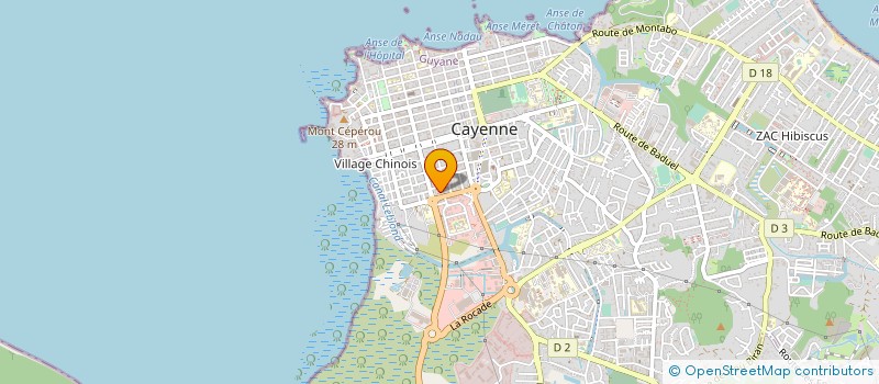 localisation de l'entreprise MONSIEUR OLIVIER IMFELD  CAYENNE