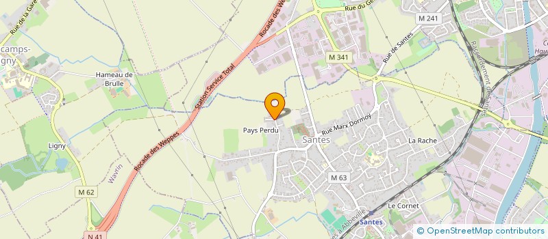 localisation de l'entreprise MONSIEUR OLIVIER JACOB  SANTES