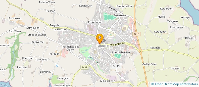 localisation de l'entreprise MONSIEUR OLIVIER JACOPIN  LANNILIS