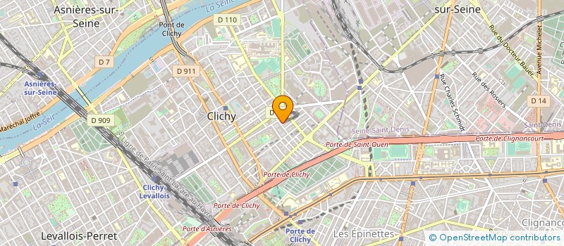 localisation de l'entreprise MONSIEUR OLIVIER JACQUES à CLICHY