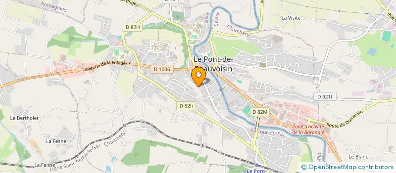 localisation de l'entreprise MONSIEUR OLIVIER JACQUIER  LE PONT-DE-BEAUVOISIN