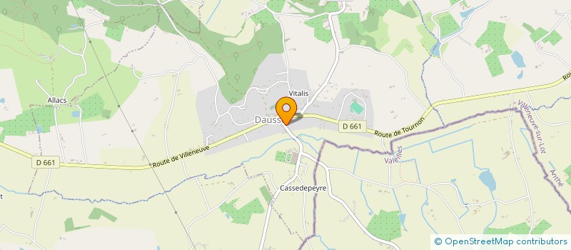 localisation de l'entreprise MONSIEUR OLIVIER JACQUOT  DAUSSE