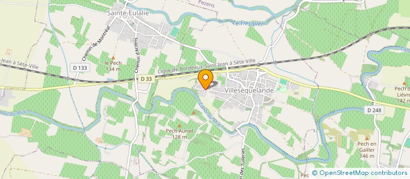 localisation de l'entreprise MONSIEUR OLIVIER JALABERT  VILLESEQUELANDE