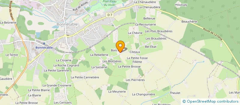 localisation de l'entreprise MONSIEUR OLIVIER JAMES à BONNETABLE