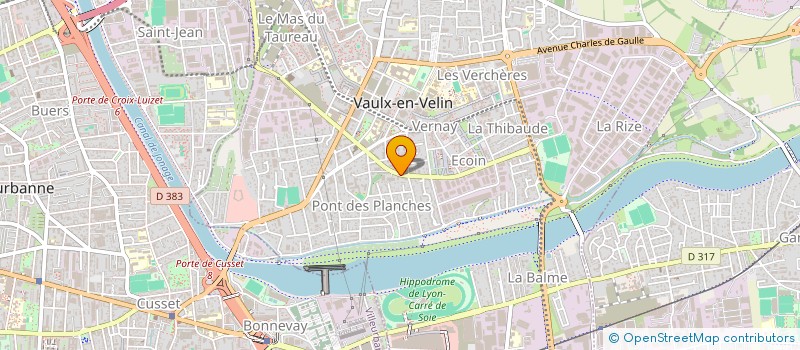 localisation de l'entreprise MONSIEUR OLIVIER JANIN  VAULX-EN-VELIN