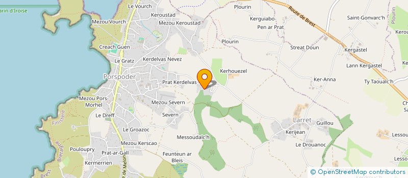 localisation de l'entreprise MONSIEUR OLIVIER JAOUEN  PORSPODER