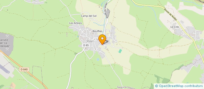 localisation de l'entreprise MONSIEUR OLIVIER JARROUSSE à MARCILLAC-VALLON