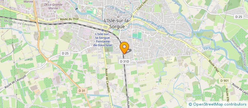 localisation de l'entreprise MONSIEUR OLIVIER JAUMARD  L'ISLE-SUR-LA-SORGUE