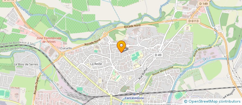 localisation de l'entreprise MONSIEUR OLIVIER JEAN  CARCASSONNE