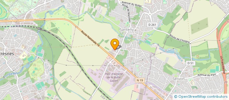 localisation de l'entreprise MONSIEUR OLIVIER JEAN BAPTISTE  SANTENY