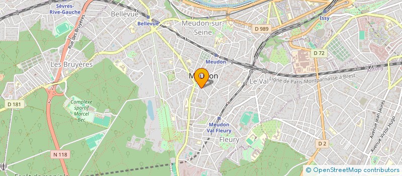 localisation de l'entreprise MONSIEUR OLIVIER JEANNOT à MEUDON