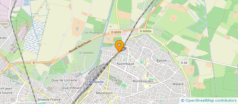 localisation de l'entreprise MONSIEUR OLIVIER JEANTET  NARBONNE