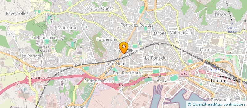 localisation de l'entreprise MONSIEUR OLIVIER JEHL  TOULON