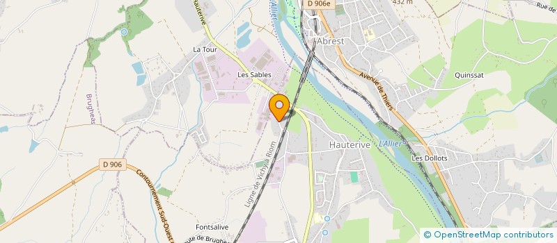 localisation de l'entreprise MONSIEUR OLIVIER JOANNET  BELLERIVE-SUR-ALLIER