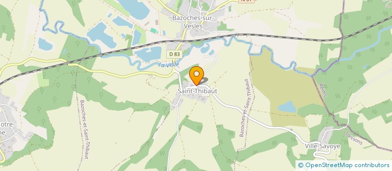 localisation de l'entreprise MONSIEUR OLIVIER JOBART  BAZOCHES-ET-SAINT-THIBAUT