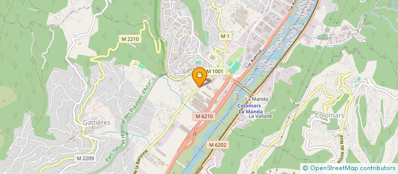 localisation de l'entreprise MONSIEUR OLIVIER JOBERT  GATTIERES