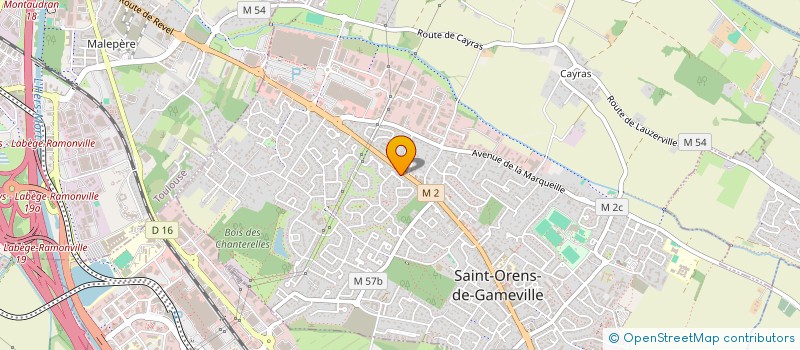 localisation de l'entreprise MONSIEUR OLIVIER JOFFRE  SAINT-ORENS-DE-GAMEVILLE