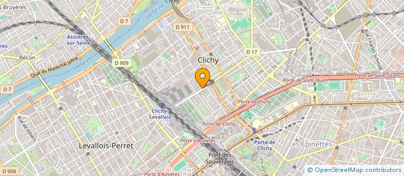 localisation de l'entreprise MONSIEUR OLIVIER JOHO à CLICHY