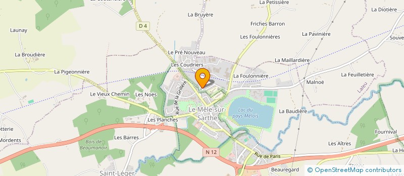 localisation de l'entreprise MONSIEUR OLIVIER JOUANNY à COULONGES-SUR-SARTHE