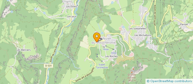 localisation de l'entreprise MONSIEUR OLIVIER JOUFFREY  SAINT-NIZIER-DU-MOUCHEROTTE