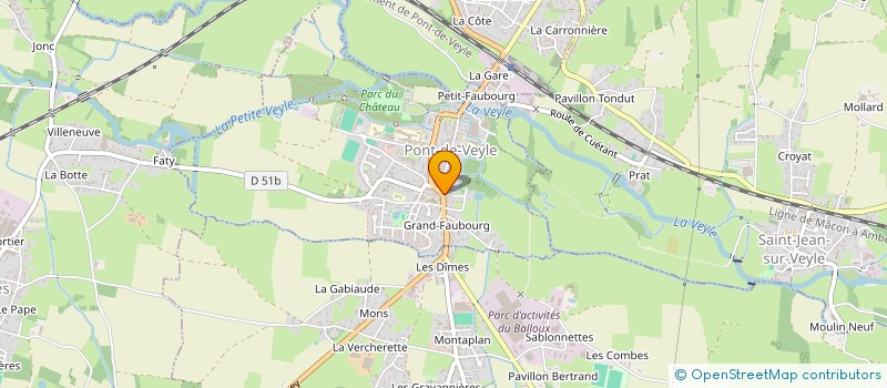 localisation de l'entreprise MONSIEUR OLIVIER JOURJON à PONT-DE-VEYLE
