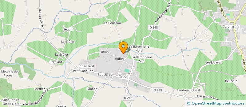 localisation de l'entreprise MONSIEUR OLIVIER JOUSSEAUME  CEZAC