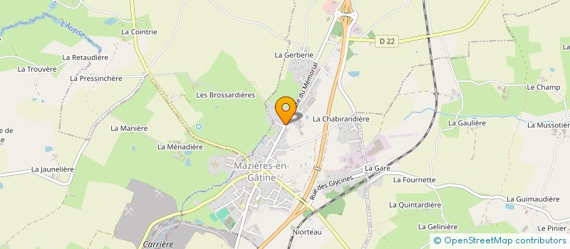 localisation de l'entreprise MONSIEUR OLIVIER JUBIEN  MAZIERES-EN-GATINE