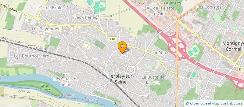 localisation de l'entreprise MONSIEUR OLIVIER JULES  PIERRELAYE