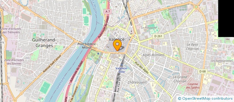 localisation de l'entreprise MONSIEUR OLIVIER JULIEN  VALENCE