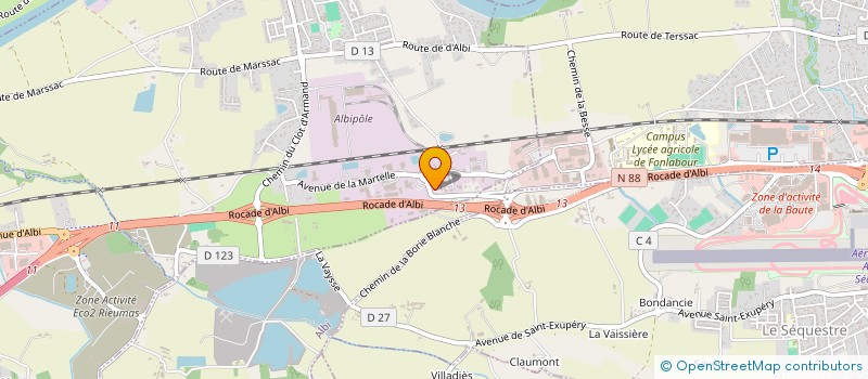 localisation de l'entreprise MONSIEUR OLIVIER JULIEN  TERSSAC