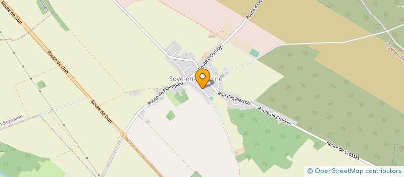 localisation de l'entreprise MONSIEUR OLIVIER JULLIEN  SOYE-EN-SEPTAINE