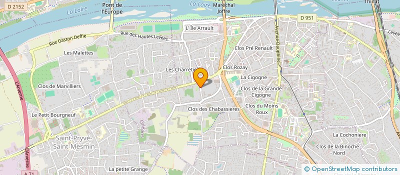 localisation de l'entreprise MONSIEUR OLIVIER JUNQUA à ORLEANS