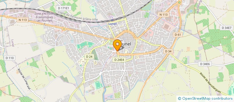 localisation de l'entreprise MONSIEUR OLIVIER KAESS à LUNEL