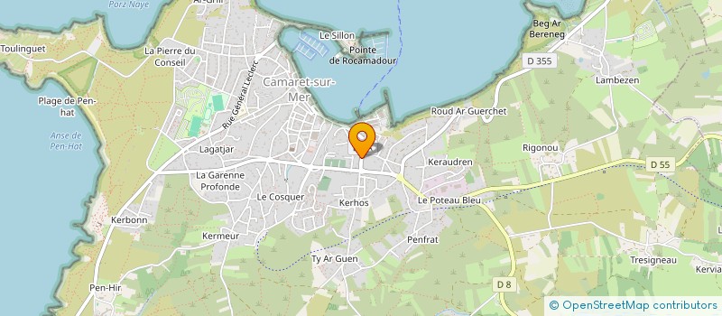 localisation de l'entreprise MONSIEUR OLIVIER KERLOCH  CAMARET-SUR-MER