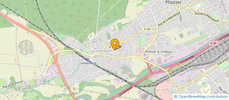 localisation de l'entreprise MONSIEUR OLIVIER KITTLER  LUTTERBACH