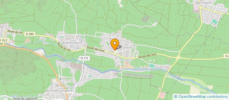 localisation de l'entreprise MONSIEUR OLIVIER KLENCKLEN  KAYSERSBERG VIGNOBLE