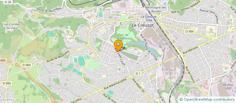 localisation de l'entreprise MONSIEUR OLIVIER KOPAC à LE CREUSOT