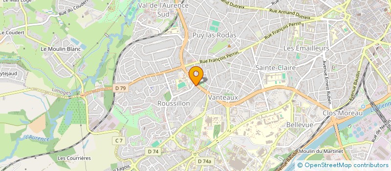 localisation de l'entreprise MONSIEUR OLIVIER KREBS à LIMOGES