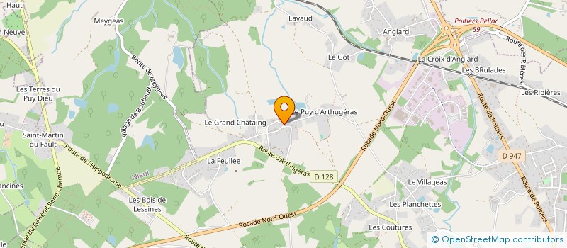 localisation de l'entreprise MONSIEUR OLIVIER LABAJAUDERIE à COUZEIX