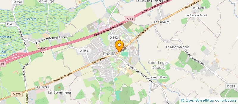 localisation de l'entreprise MONSIEUR OLIVIER LABOMME  DOZULE