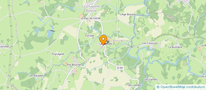 localisation de l'entreprise MONSIEUR OLIVIER LABOUREIX à LA CHAPELLE-BALOUE