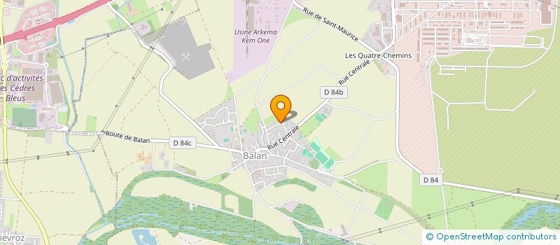 localisation de l'entreprise MONSIEUR OLIVIER LABOURIER  BALAN