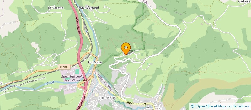 localisation de l'entreprise MONSIEUR OLIVIER LACAN  LA CANOURGUE