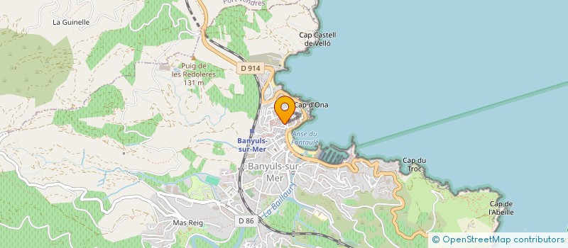 localisation de l'entreprise MONSIEUR OLIVIER LACAZE  BANYULS-SUR-MER