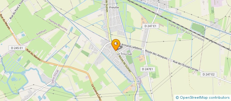 localisation de l'entreprise MONSIEUR OLIVIER LACHAIRE  HAMES-BOUCRES