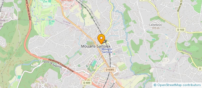 localisation de l'entreprise MONSIEUR OLIVIER LACHAUD  MOUANS-SARTOUX